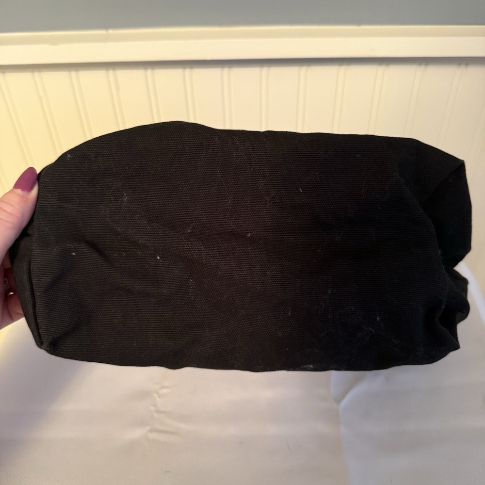 Baggu X Outdoor Voices Duck Bag Shopper Canvas Tote Purse Washable Black - Picture 5 of 14